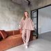 Women's Clothing Fashion Casual Suit Bat Sleeve Loose Shirt Trousers Two Piece Suit_ecoleips.com