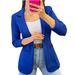 2023 New Autumn Solid Color Simple Long Sleeve Blazer Women's Jacket_ecoleips.com