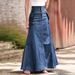 Women's Fashion Loose Fit Midi 2025 Casual Long Skirt_ecoleips.com