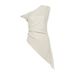 Women's Asymmetrical One-Shoulder Longline T-Shirt - Solid Color Streetwear Top With Ruching Detail Premium Poly-Spandex Blend_ecoleips.com
