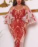 Women's Clothing Sexy Hot Stamping Long Sleeved Banquet Dress_ecoleips.com