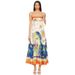 Women's High-Waisted Cotton Linen Camisole Dress Printed Casual Fashion Spring/Summer Regular Fit Cross Border Amazon 2025_ecoleips.com