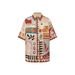 Women's Linen Short-Sleeved Holiday Leisure Suit Fashion Personality European American Style Drawstring_ecoleips.com