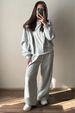 Aria Basics Aria Basics European And American Cross-border Sports Suit, Long-sleeve Zip-up Hoodie With Drawstring Pants Two-piece Set_ecoleips.com