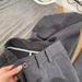 Women's Clothing Dark Gray Suit Pants For Women High Waist Slimming Loose All Match Straight Casual Wide Leg Trousers Spring_ecoleips.com