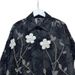 Women's Slimming Chiffon Blouse Long Sleeved Shirt Embroidered Rhinestone Embellishments Floral French Style Top For Early Autumn Versatile Look_ecoleips.com