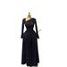 Elegant Ruched Sleeveless Cocktail Dress With High Slit Neckline - Stretchy Bodycon Midi Dress For Women_ecoleips.com