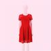 wish European And American Summer Elegant Fashion Round Neck Short Sleeve Lace Trim Dress_ecoleips.com