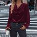 Autumn And Winter Women's Velvet Pile Collar Women's Long-Sleeved Tops_ecoleips.com