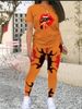 Women's Clothing Summer New Fashion Color Gradient Short Grapefruit T Suit_ecoleips.com