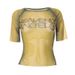 Summer 2024 Women's Sexy Mesh T-Shirt Short Sleeve Letter Print Midriff Baring Street Style Tight Fitting Sheer Top_ecoleips.com