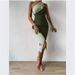 Summer Color Blocked off Shoulder Bodycon Dress European American Style Pure Alluring Sexy Women's Clothing 2025_ecoleips.com