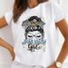 European And American Cross-border Foreign Trade Women's Clothing, Mom's Letter Print Round-neck Short-sleeve T-shirt_ecoleips.com