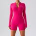 Women's Clothing Zipper Long Sleeved Jumpsuit Dance Training Fitness Sports Jumpsuit Sexy Tight Yoga Suit For Women_ecoleips.com