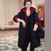girl 2025 Autumn Winter Fashion Casual Thickened Warm Reversible Jacket Elegant Loose Slimming Hooded Cotton Coat_ecoleips.com