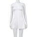 European And American Foreign Trade Women's Clothing, Low-cut Short Lace Splicing Sexy Casual Home High-waisted Strap_ecoleips.com