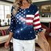 Summer Ruffle Sleeve T-Shirt For Women Loose Round Neck Printed Casual Top Style Women's Clothing_ecoleips.com