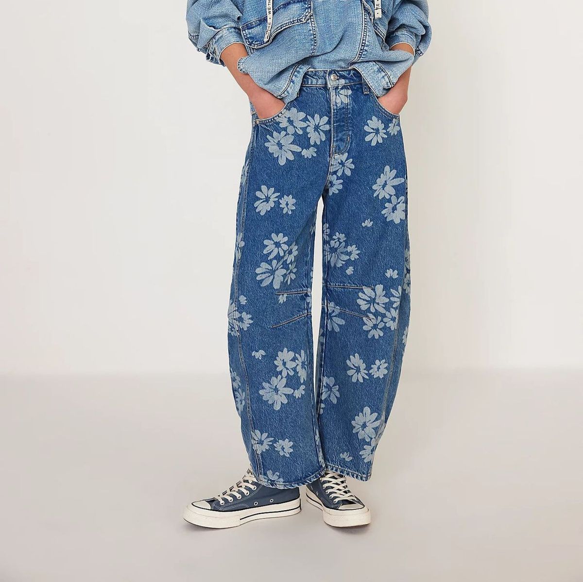 Women’s Clothing Spring Casual Loose Mid Waist Tube Shaped Women's Jeans_ecoleips.com