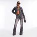 Women's Clothing Retro Fashion Rhinestone Jeans Chubby Pants Sexy Girl Style Slightly Flared Floor Length Pants For Women_ecoleips.com