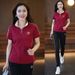 Women's Casual Sportswear Set Short Sleeved Two Piece Chic And Youthful Slimming Stand Collar Half Zipper Summer Wear_ecoleips.com