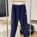 Casual Cotton Autumn Winter Spring Sweatpants Plus Size Couple Embroidery Fleece Loose Jogger Pants New Style Unisex_ecoleips.com