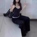 Polka Dot Camisole For Women, Summer New Design, Niche Lace Patchwork, Slim Fit, Short Sleeveless Top_ecoleips.com