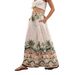 Women's Clothing Boho Printed Palazzo Pants – Flowy Wide-Leg Trousers For Women (White, S-XL)_ecoleips.com