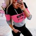 Women's Clothing Tops And Pants Casual Color Matching Hooded Printed Pattern Features Loose Long Sleeved Casual Suit_ecoleips.com