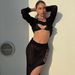 2025 Women's Sexy Slit Long Dress With Tassels And Hollow Out Knit Set_ecoleips.com
