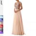2025 Summer Foreign Trade New V-neck Sequin Chiffon Patchwork Evening Gown Long Dress_ecoleips.com