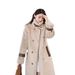 Women's Clothing Mink Fur Women's Mid Length Coat Outerwear New Mink Fur Autumn And Winter Women's Belt Style Temperament_ecoleips.com