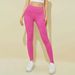 Women's Slim Fit Comfortable Yoga Pants Solid Color Wide Waist Belt Leggings_ecoleips.com