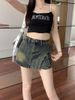 Women's Denim Summer New High Waist Slimming A-line Versatile Fashion Hip-hugging Skirt Shorts_ecoleips.com