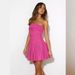 European And American Style Women's Summer Strapless Short Dress Slimming Waist Cinching Sexy Fashionable New Arrival_ecoleips.com