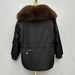 girl 2025 Winter Haining New Navy Collar Fox Fur Parka Women's Mid-Length Loose Thickened Warm Coat_ecoleips.com