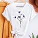 Cross-border Plus-size Clothing New Floral Dandelion Women's Short-sleeve T-shirt_ecoleips.com