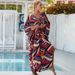 Women's Printed Swim Cover-Up – Lightweight Cotton Kimono, Boho Beach Wrap, Sheer Poolside Tunic (Zebra/Leopard/Snake Print/Blue Ombre)_ecoleips.com
