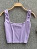 Tank Top Women Sexy Backless Y2k Top Slim Fit Bottoming Blouse Solid Crop Top Sleeveless Camis Mujer_ecoleips.com