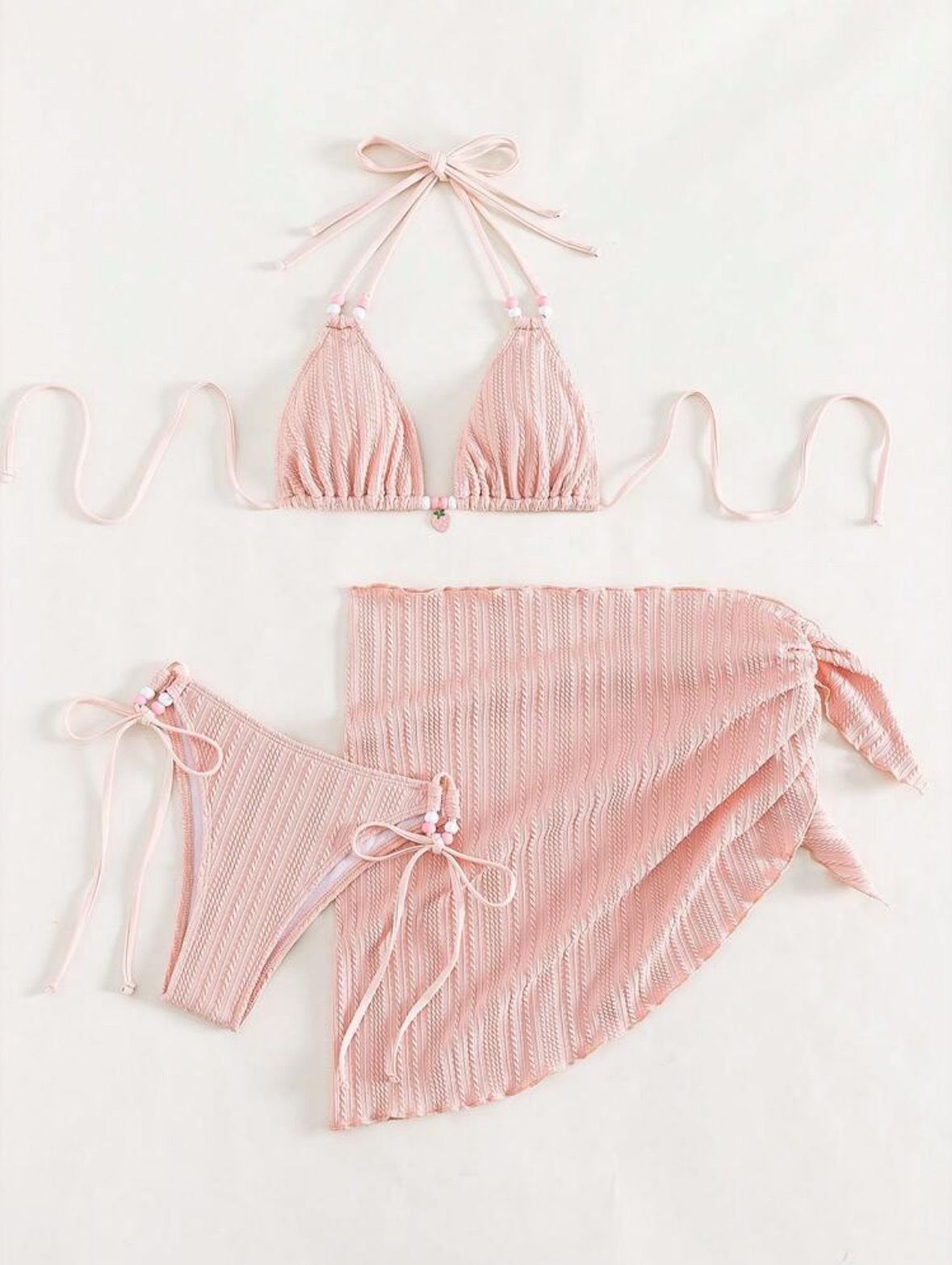 Special Fabric Suspender Triangle Bikini Swimsuit Women's Beach Dress New Style Exclusive_ecoleips.com