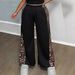 Women's Clothing Popular Autumn Black Loose Leopard Print Fashionable Wide Leg Pants Large Size Women's Pants_ecoleips.com