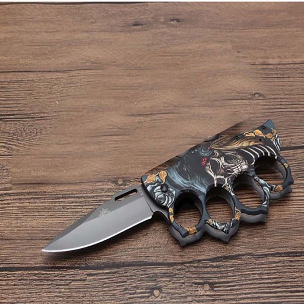 Folding Gloves Small Tiger Finger Multi-Function Car Window Breaker Outdoor Self-Defense Military Boxing Buckle_ecoleips.com