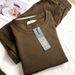 Verve 2025 Summer Thin Loose Round Neck Short Sleeve Trendy Casual Set Women's Sweatshirt Sports Style Shorts_ecoleips.com