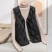 girl Girl Girl 2025 New Women's 90% White Duck Vest With V-Neck Down Jacket Inner Layer_ecoleips.com