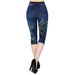Women's Clothing Cropped Pants Summer Hot Selling Printed High Waist Women's Pants_ecoleips.com