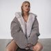Ice Blue Dyed Pointed Seat Mountain Carved Suede Hooded Jacket Women's Double-sided Eco-friendly Fur Jacket_ecoleips.com