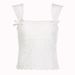Youthful Sweet Gentle Jacquard Inner Top Bow Tie Fitted Camisole Side Zipper Women's Clothing Tops_ecoleips.com