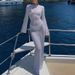 Women's Round Neck Long Sleeve Beach Dress Backless Sunscreen Outer Wear Bikini 2023 Autumn New European American Style_ecoleips.com