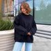 Women's Clothing Autumn And Winter Street Solid Color Oversize Solid Color Pullover Sweatshirt For Women_ecoleips.com