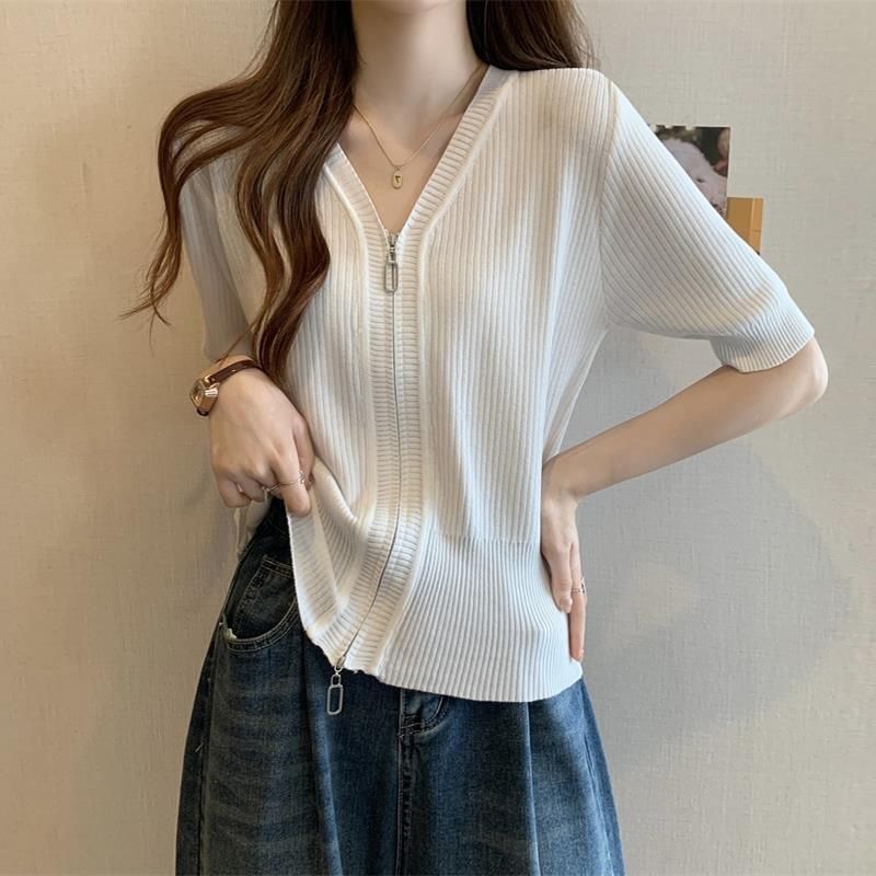 Large Size Square Neck Front Shoulder Short-sleeved T-shirt Women's Summer 2026 New Loose And Thin Meat-covering Versatile Casual Top_ecoleips.com