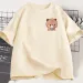 Panda Bear Bubu Dudu Fashion Funny Couple T-shirt Women Fashion Casual Sleeve Clothing Harajuku Short Sleeve Casual_ecoleips.com